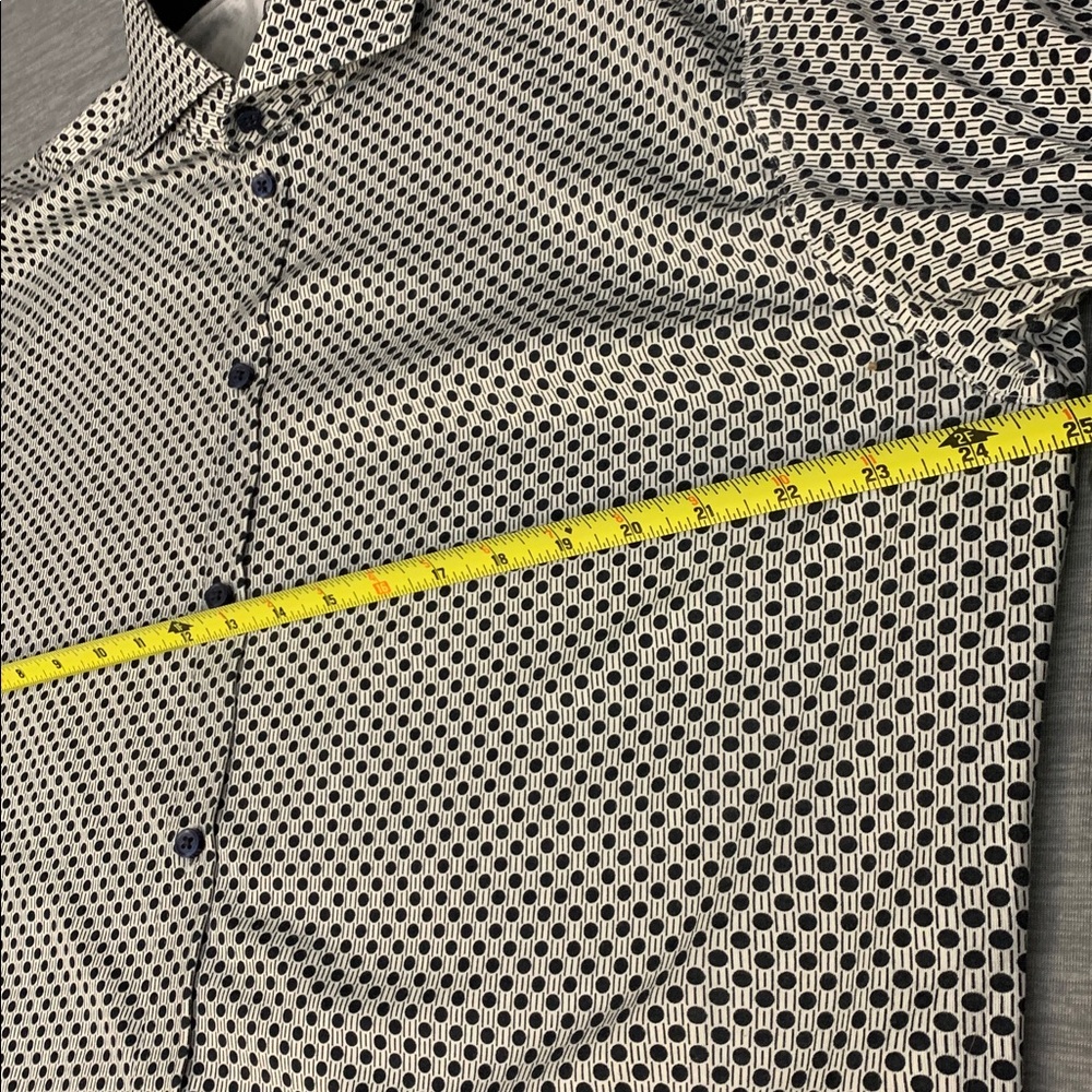 DESOTO Casual Kent Monochrome Geometric Shirt - Picture 9 of 11